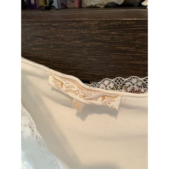 NWOT Gold Hawk White Linen & Lace Midi Length Dress Size Small - Picture 10 of 10